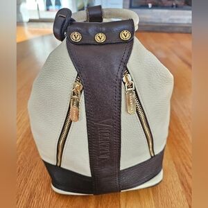 Valentina Genuine Italian Leather Bucket Purse/Backpack